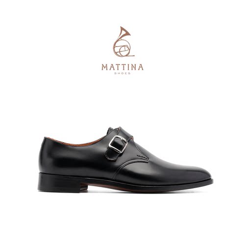 MATTINA2025年秋冬新款正装皮鞋布雷克内线工艺C楦真皮大底孟克鞋