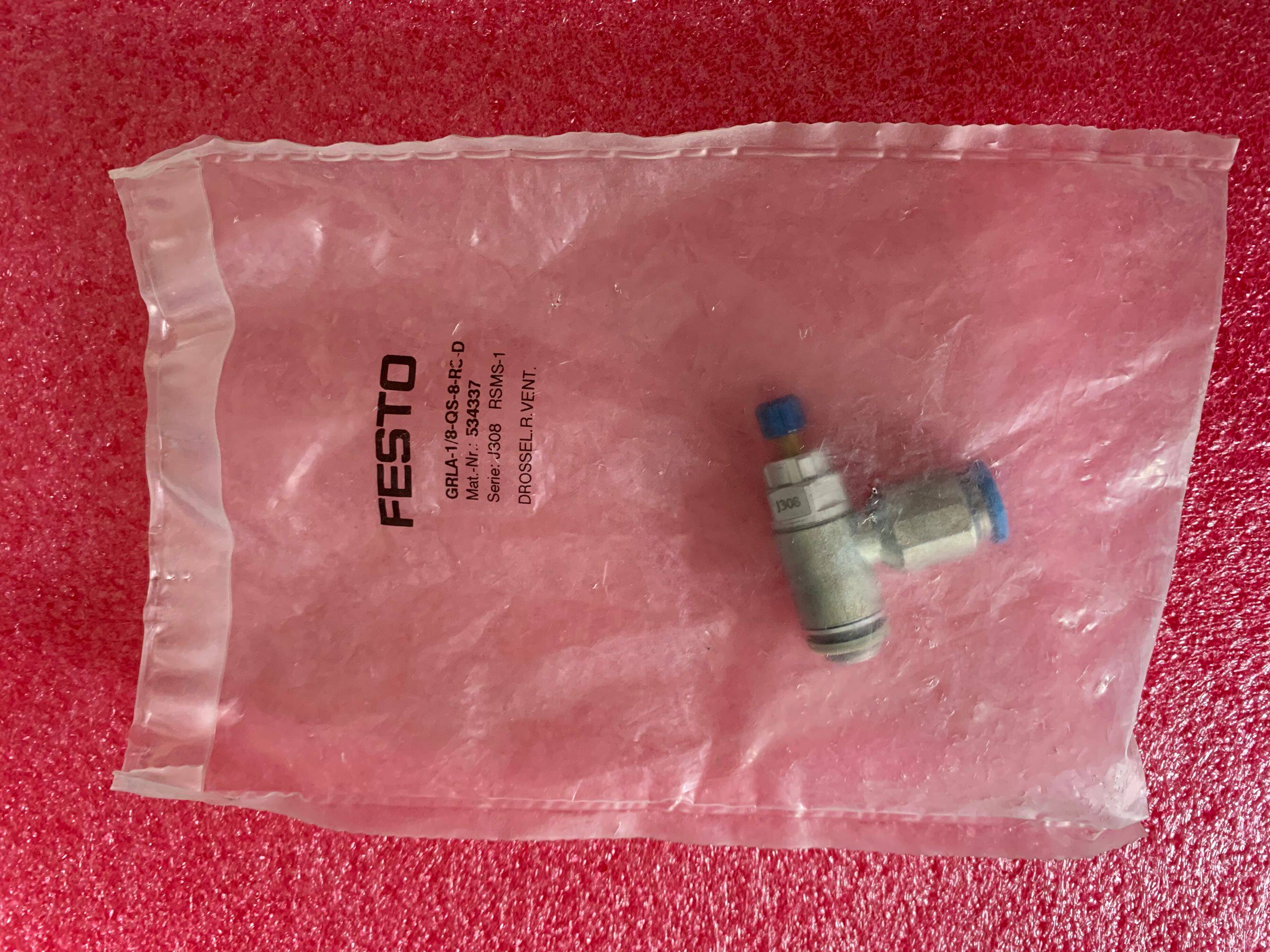 原装费斯托festo节流阀grla-1/8-qs-8-rs-d编号534337 进口现货