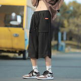 夏装新款立体华夫格大口袋港风休闲七分运动裤男K7618P40，女装休闲裤，电商A018