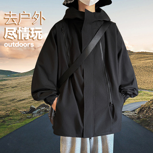 现货 春装大码防水冲锋衣外套夹克男  JK088P50图片