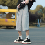 夏装新款立体华夫格大口袋港风休闲七分运动裤男K7618P40，女装休闲裤，电商A018