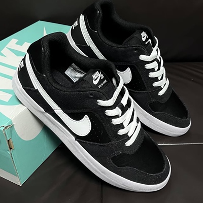 Nike/耐克男鞋 SB Delta Force Vulc复古黑白滑板鞋942237-010