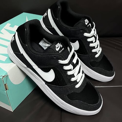 Nike/耐克男鞋 SB Delta Force Vulc复古黑白滑板鞋942237-010