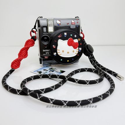 适用富士instax拍立得mini99灼灼流光透明保护壳相机包保护套背带