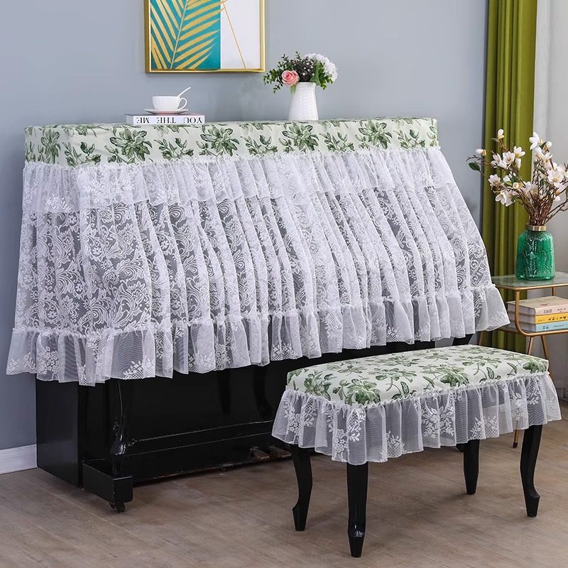 法式钢琴罩北欧轻奢现代简约钢琴防尘罩半罩盖布钢琴凳琴全罩布艺