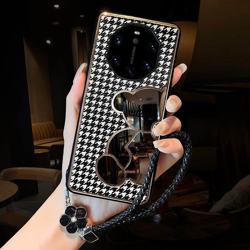适用华为保时捷mate40镜面潮女壳