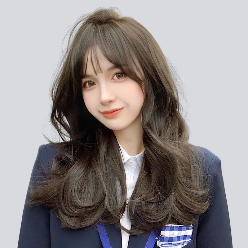 假发女长发自然全头套式蓬松中长卷发2022年新款仿真发无痕假发套