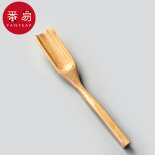 pq801_泡茶工具套装 实木茶勺茶铲茶匙竹制茶则茶道功夫茶具配