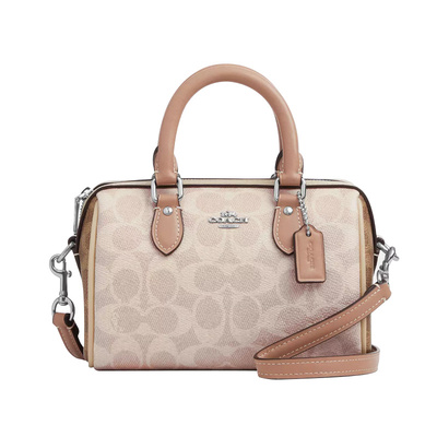 COACH/蔻驰Mini Rowan Crossbody 女士波士顿桶包手拎包斜挎包