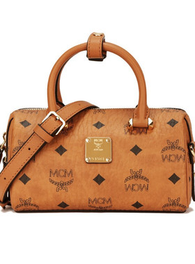 MCM女包 经典印花女士迷你手提单肩斜挎包波士顿包MWBAASE03CO001