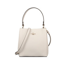 COACH蔻驰女包 女士水桶包斜挎包1011中号手提包牛皮新款缝线拉链