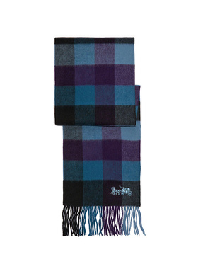 COACH蔻驰 男女通用渐变格子围巾 4629