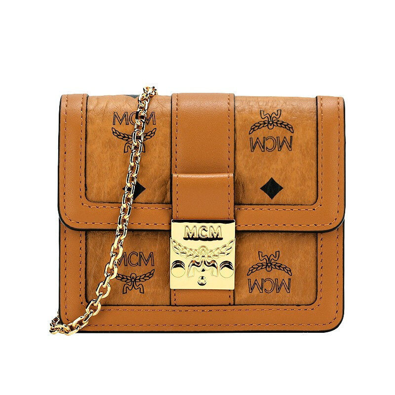 MCM女包 经典印花 女士迷你链条单肩斜挎零钱包 MYLBSXT01CO001