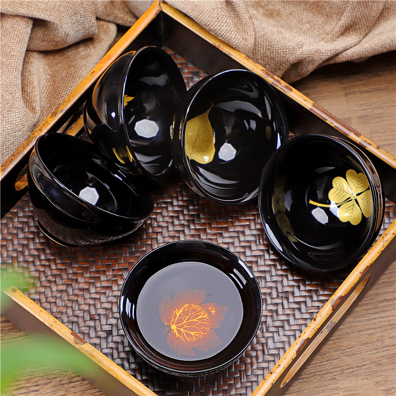 茶具乌金单杯木叶天目盏