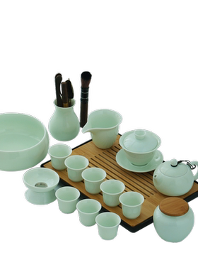 功夫茶具套装竹小清新简约家用