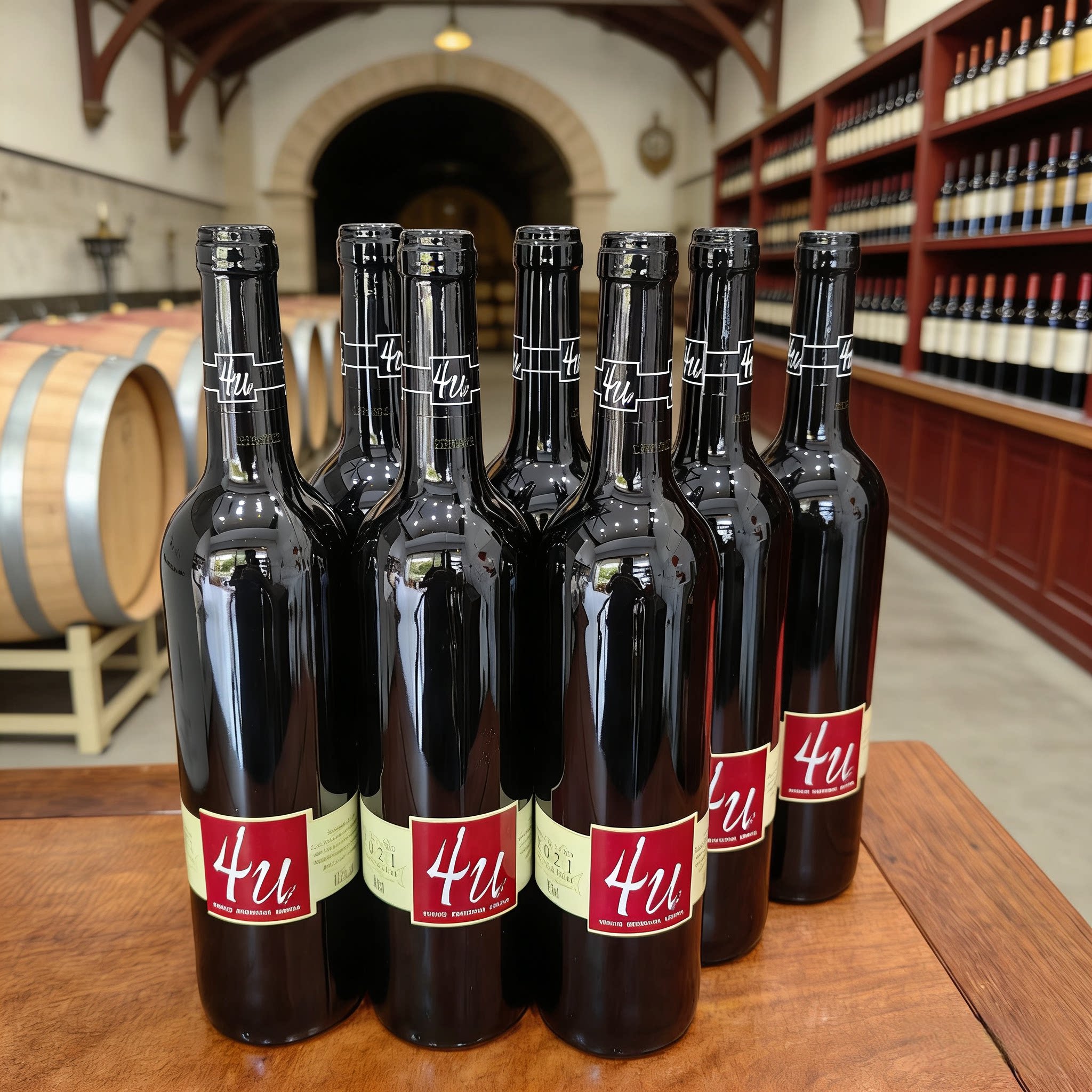 顺丰包邮4U葡萄牙原瓶进口红酒半甜型果香味浓郁，婚礼、自饮佳品