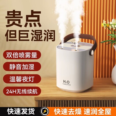 加湿器家用静音卧室小型大雾量孕妇婴儿桌面空气加湿器喷雾学生宿