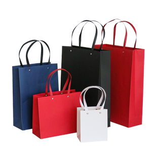 高档礼品袋定制大号服装手提袋横版婚庆礼物袋茶叶纸袋定做批发