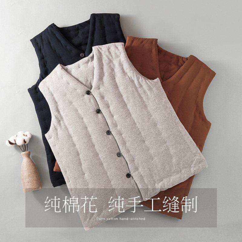 纯棉花手工男士秋冬季保暖加厚坎肩成人大人内穿背心马夹棉衣棉服,男装,背心,淘宝优惠券,粉丝福利购,淘宝优惠卷
