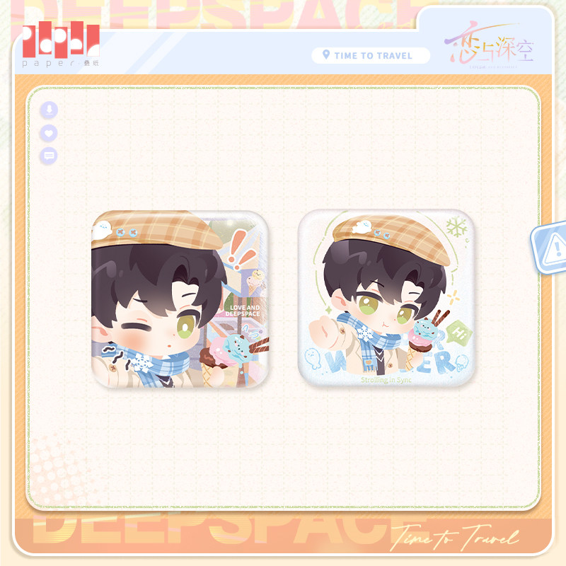 thumbnail for "Love and Deep Space" Manye Fun Journey Series Mini Tinplate Badge Set Pre-sale