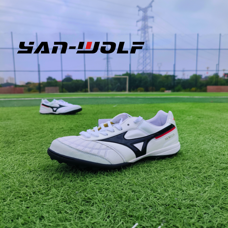 美津浓碎钉男足球鞋袋鼠皮低帮