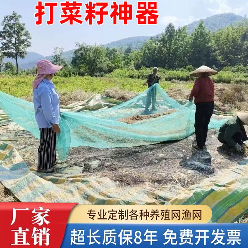 打菜籽神器筛菜籽网收油菜籽的工具专用布家用过滤网晒油菜籽渔网