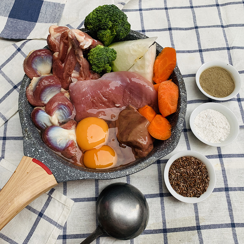 自制肉包营养美毛汪喵记