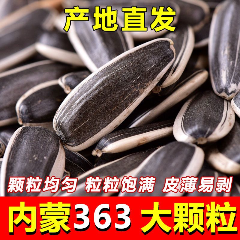新货葵花籽原味铁锅炒熟瓜子中大颗粒内蒙瓜子葵花籽饱满净重5斤