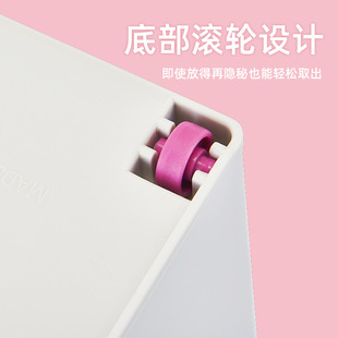 KI9S厨房带滑轮锅盖下水槽置物架塑料锅具橱柜收纳盒置物推拉