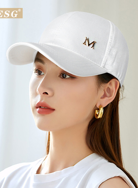 绸缎帽子女春秋丝光棒球帽休闲百搭鸭舌帽女士出游逛街防晒遮阳帽