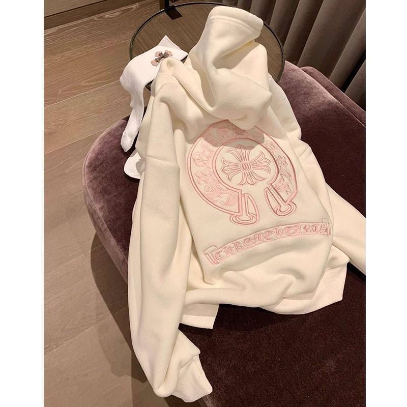 美式复古刺绣连帽卫衣女宽松秋冬加绒加厚设计感oversize外套潮,女装/女士精品,卫衣/绒衫,淘宝优惠券,粉丝福利购,淘宝优惠卷