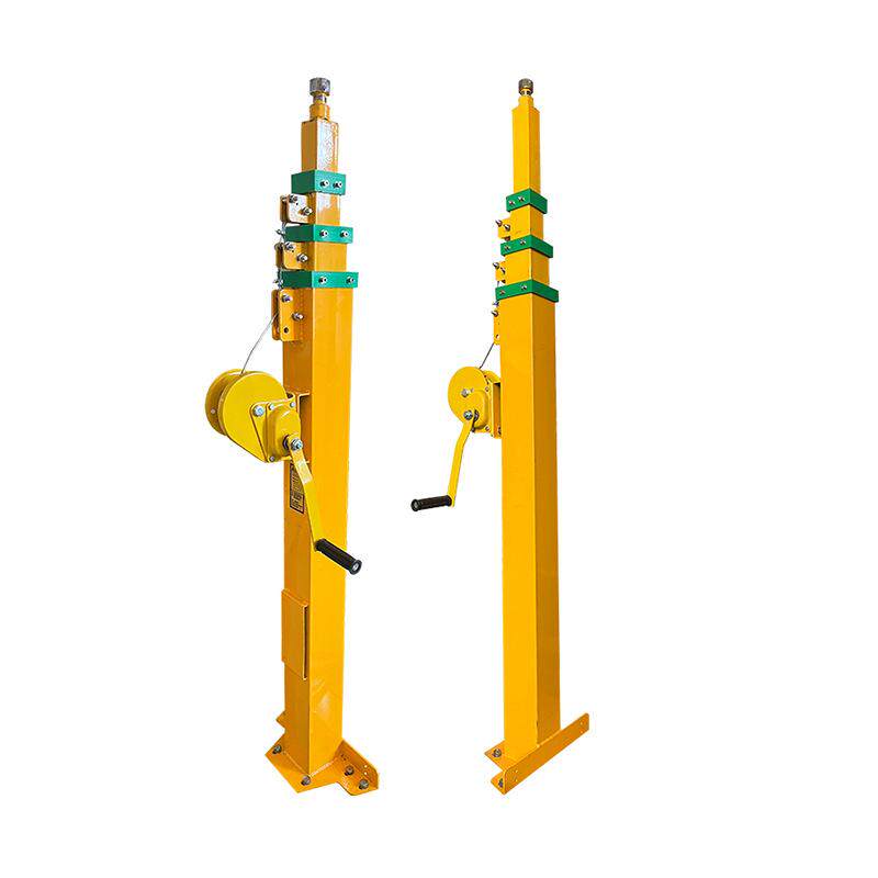 伸缩式立杆3米4米5米手摇升降桅杆监控照明天线杆 MAST