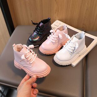 儿童马丁靴皮鞋男童靴子女童鞋子春秋新款小童短靴秋款女童鞋