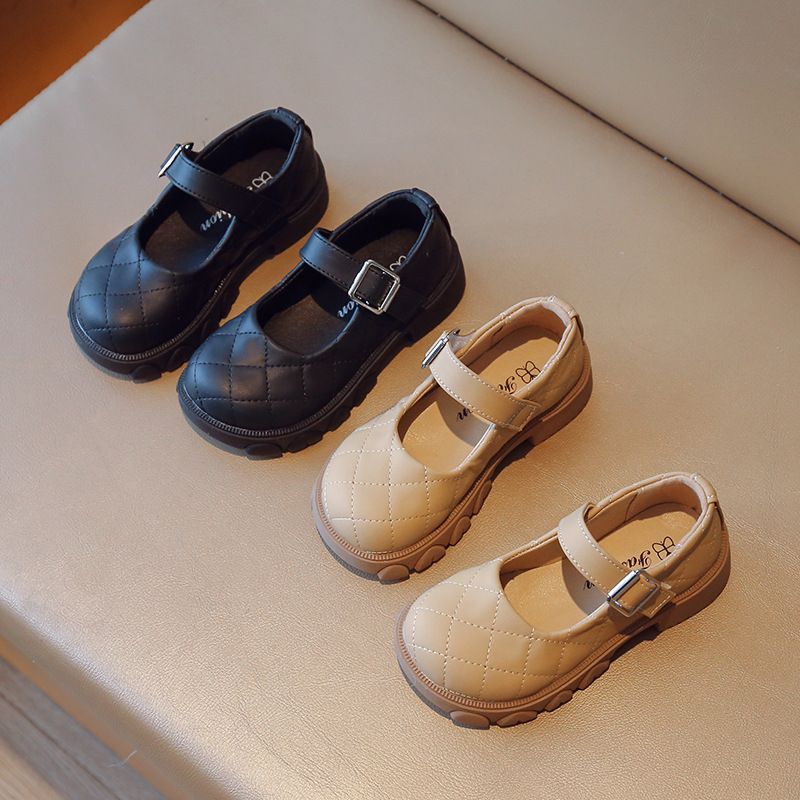 女童小皮鞋软底豆豆鞋2025秋季新款韩版女孩百搭单鞋中大童公主鞋