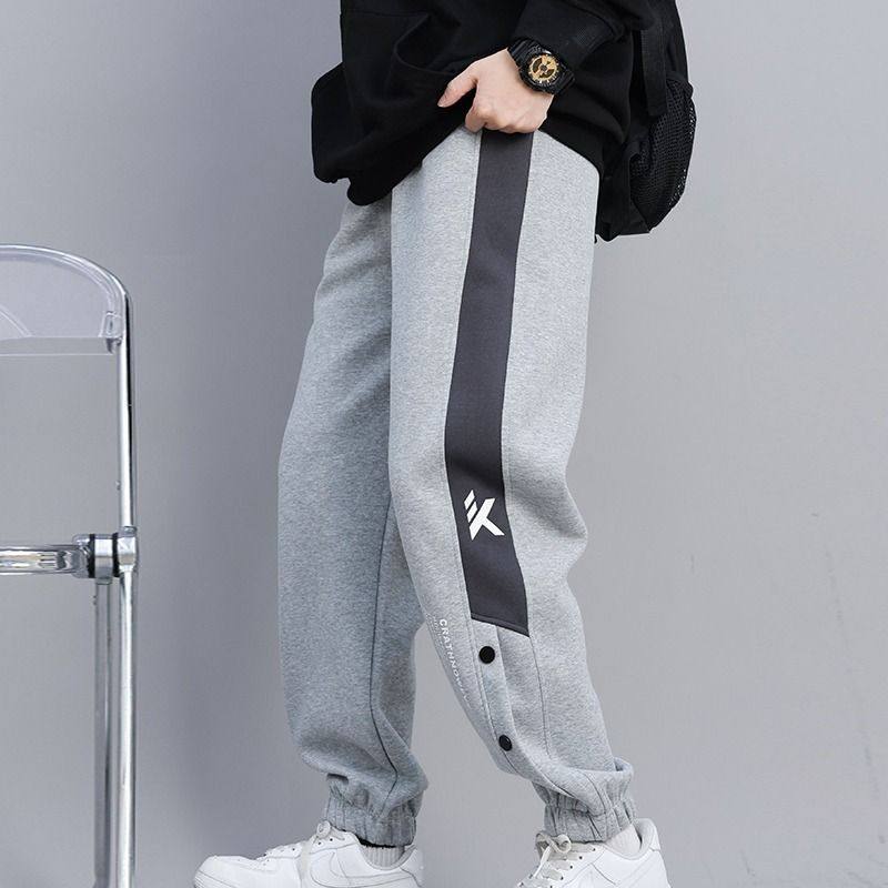 童装裤子春秋款春季新款男童运动裤男孩宽松卫裤儿童炸街长裤