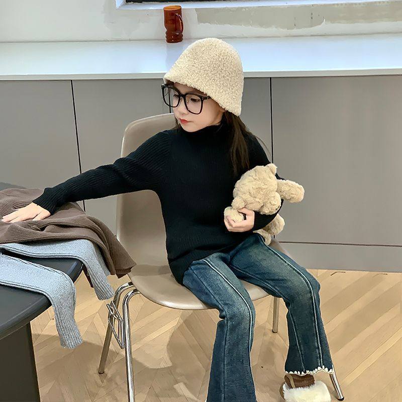 男女童针织毛衣秋冬儿童秋装2025新款时尚女孩针织衫打底上衣保暖,女装/女士精品,毛衣,淘宝优惠券,粉丝福利购,淘宝优惠卷