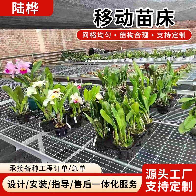 苗床网花圃农用大棚植物培育床移动种植架养花苗床培育镀锌网片