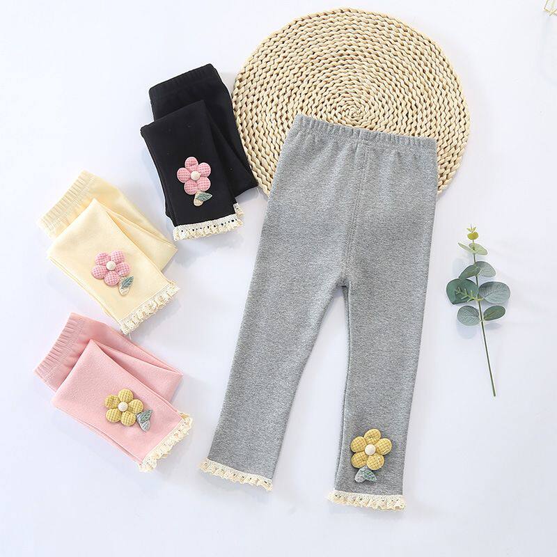 女童打底裤2025春装新款外穿洋气女宝宝中小童婴儿裤子可开档韩版