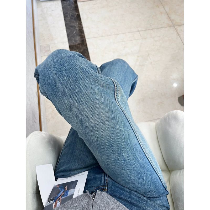 小个子加绒复古直筒牛仔裤女秋冬新款高腰宽松阔腿显瘦拖地长