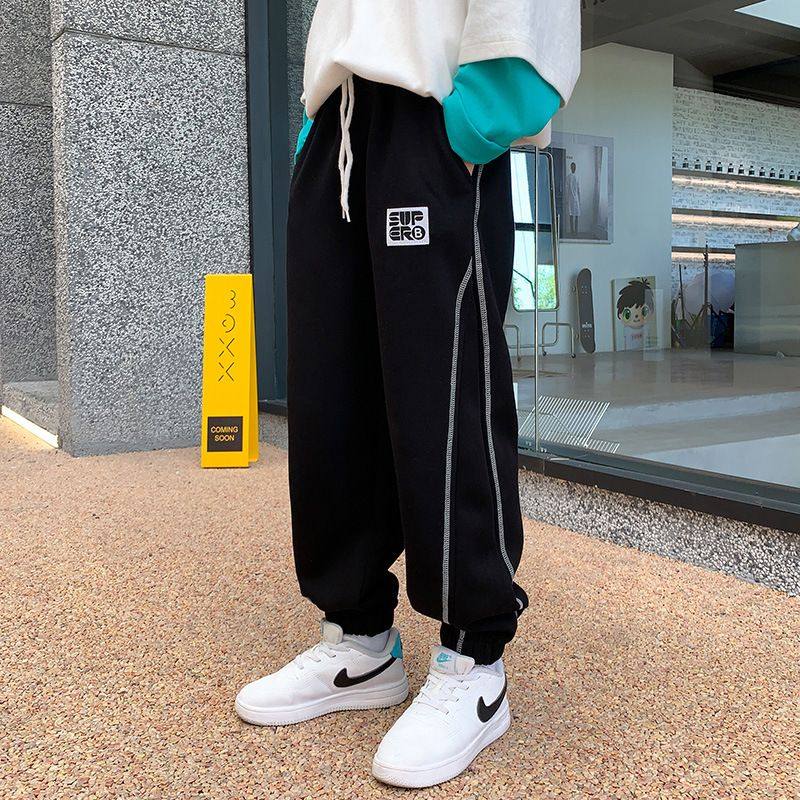 男童裤子秋冬款中大童休闲宽松运动裤酷帅新款儿童潮流炸街卫裤潮,女装/女士精品,卫裤,淘宝优惠券,粉丝福利购,淘宝优惠卷