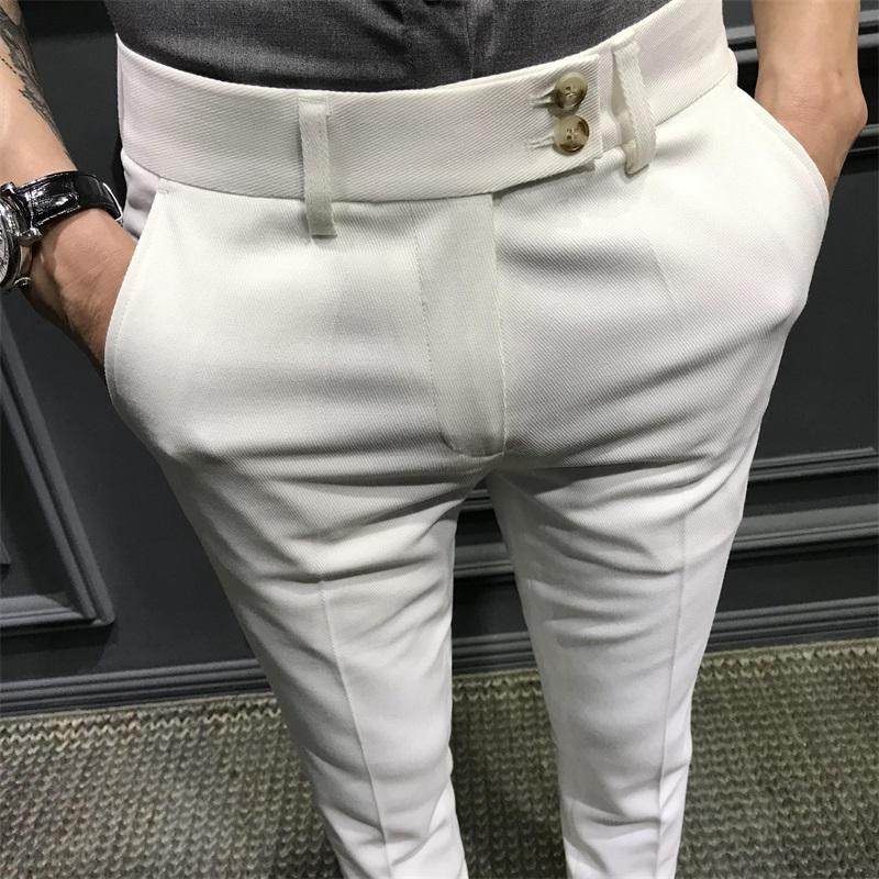 秋冬小伙潮男士修身韩版休闲西裤青年英伦发型师小脚九分裤帅气男,男装,西裤,淘宝优惠券,粉丝福利购,淘宝优惠卷