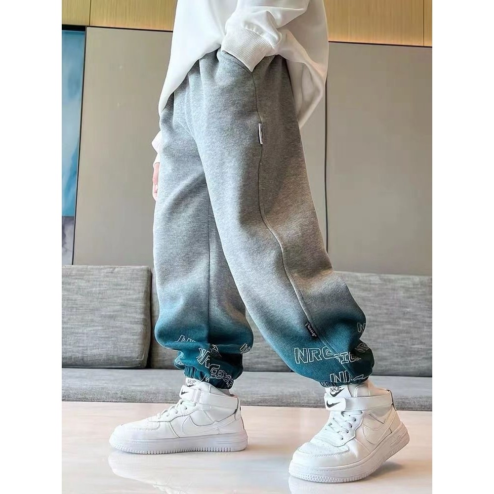 男童裤子新款春秋款儿童运动裤男孩帅气时髦秋装大童秋季卫裤