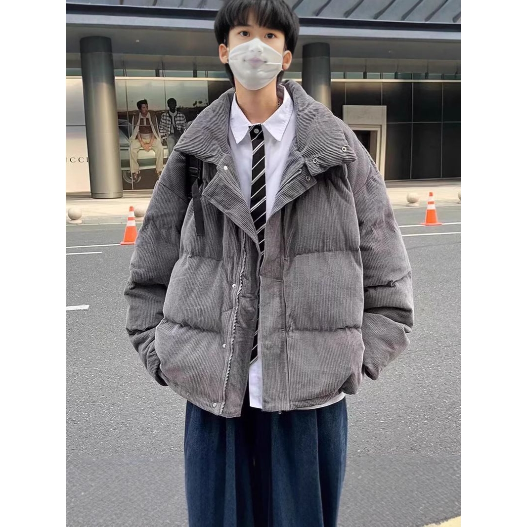 面包服男棉衣新款冬季灯芯绒韩版潮流情侣棉服潮秋冬季加厚外套