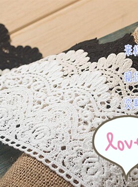 特卖复古宫廷28525diy手工服装辅料蕾丝花边棉水溶刺绣贴花配件
