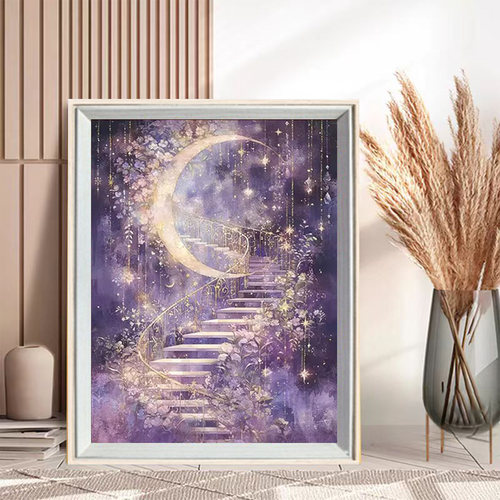 星月城堡钻石画手工diy点钻