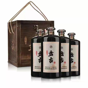 汾酒55度盘古汾 山西清香型白酒整箱500ml*4瓶木箱礼盒装