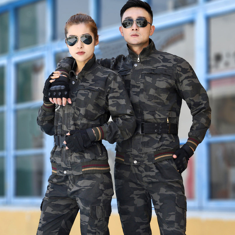 新式迷彩服套装男春秋纯棉正品特种作训服户外休闲工作服女耐磨