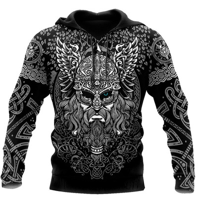 厂家一件代发外贸新款男装3D维京