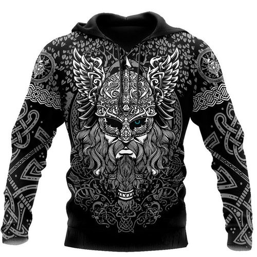 厂家一件代发外贸新款男装3D维京