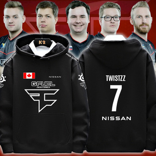 FAZE战队银河战舰CSGO游戏major电竞服队服连帽加绒卫衣外套js